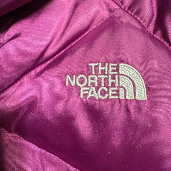 THE NORTH FACE Alis 550 Magenta Satin Quilted Down Puffer Jacket - Picture 9 of 14